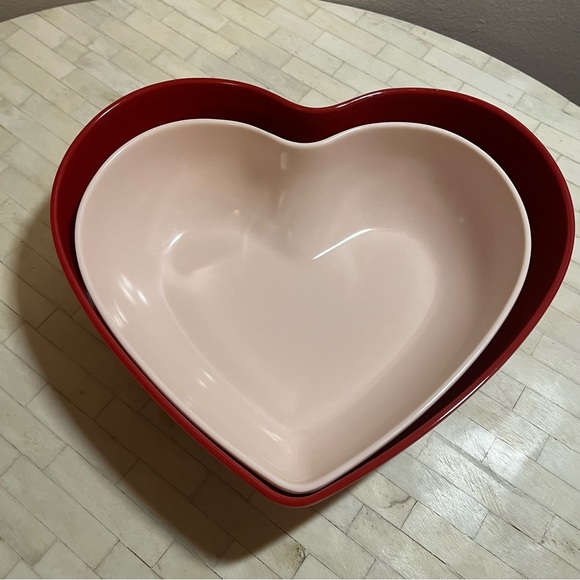Opalhouse Pink & Red Melamine Heart Nesting Bowls - Picture 7 of 7